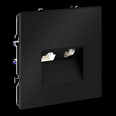 Розетка телевизионная встраиваемая S70 TV+RJ45 кат. 6, (черный матовый) Voltum VLS060708 1
