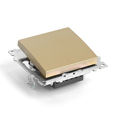 Выключатель одноклавишный Stekker Катрин золото GLS10-7103-08 49213 3