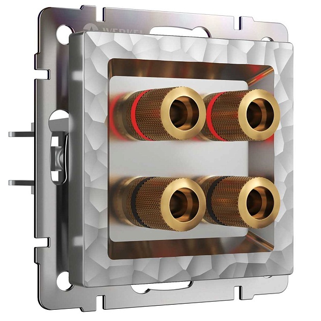 Акустическая розетка Werkel Hammer х4 серебряный W1285006 4690389163111 Фото № 1