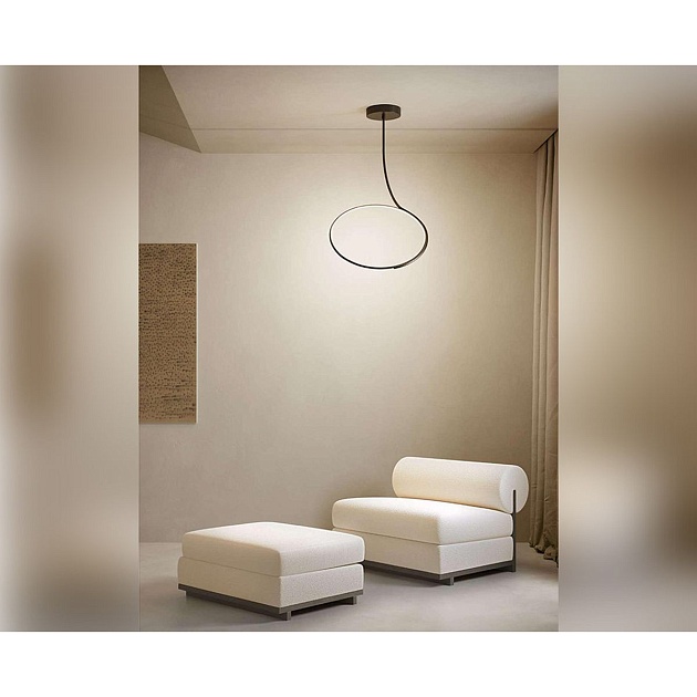 Подвесной светодиодный светильник Italline IT013-6025 black 3000K Фото № 6