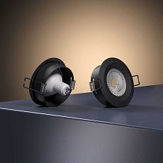 Встраиваемый светильник Elektrostandard 110 MR16 черный a053332 1