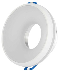 Светильник встраиваемый декоративный ЭРА DK100 WH под лампу MR16 GU5.3 белый Б0055588 4