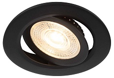 Светильник светодиодный встраиваемый ЭРА KL LED 25A-5 3K BK 5Вт 3000К круглый поворотный черный Б0068164 5