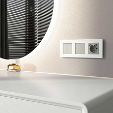 Сенсорный выключатель двухклавишный с подсветкой (дымчатый) W4522014/ a069763 3