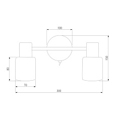 Спот Eurosvet Corso 20089/2 бронза 1