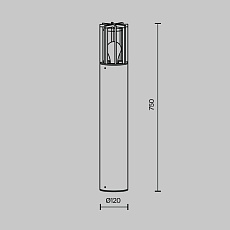 Уличный светильник Maytoni Barrel O453FL-01GF 1