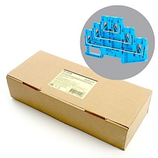 Зажим пружинный, 6-проводной проходной ЗНИ - 2,5 ,JXB PT 2,5, синий LD579-2-25 49256