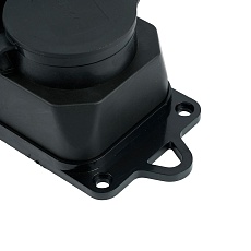 Розетка переносная 2P+PE Stekker черный RST16-22-44 32738 2