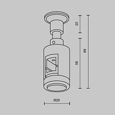 Крепление настенное Maytoni Flarity TRA155CW-S1-BS 1