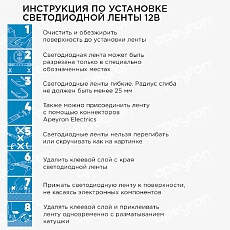 Светодиодная влагозащищенная лента Apeyron 14,4W/m 60Led/m 5050SMD разноцветная 2M 86ЦЛ 4