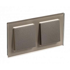 Рамка 2-постовая Systeme Electric AtlasDesign Nature шампань ATN320502