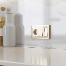 Набор клавиш для выключателя трехклавишного Werkel шампань рифленый W1139010 4690389160264 1