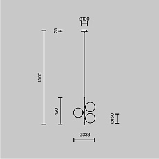 Подвесной светильник Maytoni Nostalgia MOD048PL-03G 1