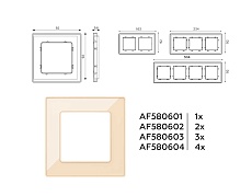 Рамка AMBRELLA VOLT AF580601 1