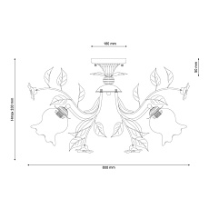 Потолочная люстра Lucia Tucci Fiori Di Rose 114.8 1