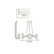 Люстра подвесная Ceramo BW Lightstar 799067 3