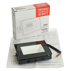 Светодиодный прожектор SAFFIT SFL51-30 IP65 30W 6500K черный 51193 3