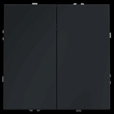 Перекрестный переключатель встраиваемый Voltum S70 двуклавишный 10А графит VLS020507 4