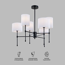 Подвесная люстра Eurosvet Notturno 60162/6 черный Smart 4