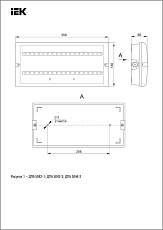 Аварийный светодиодный светильник IEK ДПА 5042-3