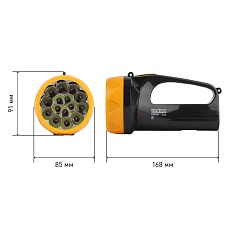 Прожекторный светодиодный фонарь ЭРА Трофи аккумуляторный 168х91х85 65 лм TSP10 Б0016537 1