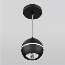 Подвесной светодиодный светильник Elektrostandard DLS023 9W 4200K черный a047775 3