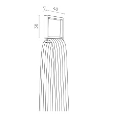 Фиксатор-пряжка для потолочного монтажа ST Luce Band ST411.419.03 1