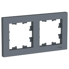 Рамка 2-постовая Systeme Electric AtlasDesign грифель ATN000702