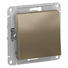 Переключатель одноклавишный Systeme Electric AtlasDesign 10A 250V шампань ATN000561