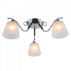 Потолочная люстра ЭкономСвет 13147/3CR+BK WT