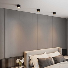 Потолочный светодиодный светильник Elektrostandard DLR026 6W 4200K черный матовый a040441 1