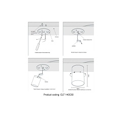 Потолочный светодиодный светильник Crystal Lux CLT 140C80 WH 4000K 1