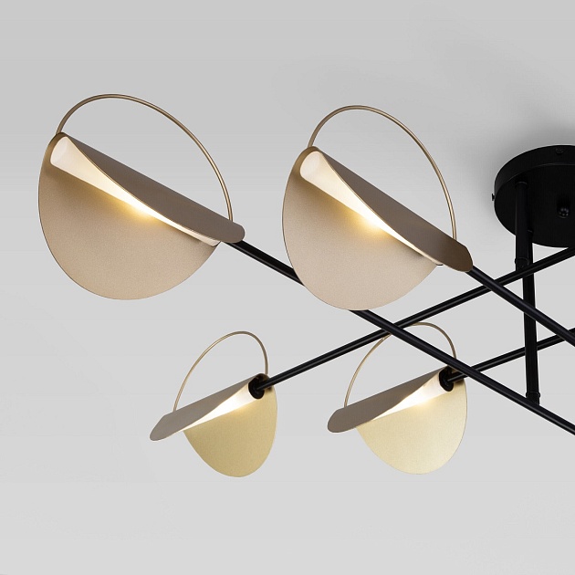 Потолочная люстра Eurosvet Grazia 70148/8 черный/золото Фото № 2