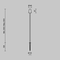 Ландшафтный светильник Maytoni Outdoor O504FL-L1B3K1 1