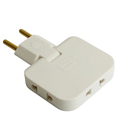 Разветвитель сетевой 3-местный б/з Stekker ADP10-23-21, 250В, 10A, белый 50067 5