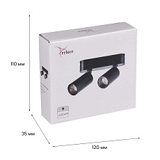 Трековый светодиодный светильник Reluce 13005-9.3-002UR magnetic LED2x5W BK 4