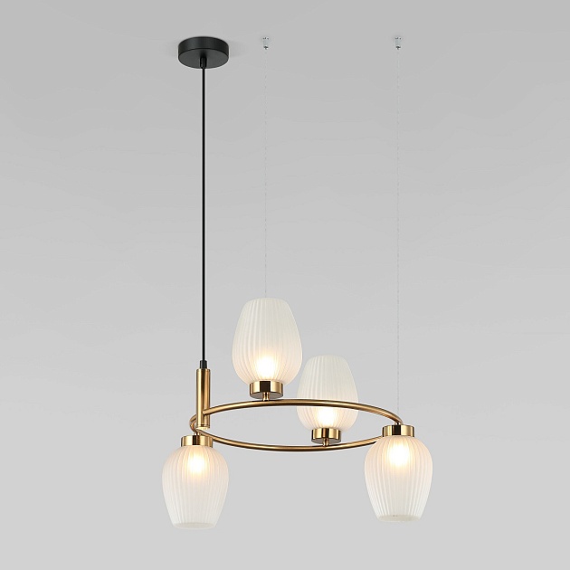 Подвесная люстра Eurosvet Alva 30183/4 латунь Фото № 1