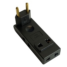 Разветвитель сетевой 4-местный б/з Stekker ADP10-24-22, 250В, 10A, черный 50070