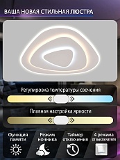 Потолочный светодиодный светильник Natali Kovaltseva HIGH-TECH LED LAMPS 82061 2