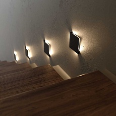 Встраиваемый светодиодный светильник Elektrostandard Step MRL Led 1120 черный a058912 2