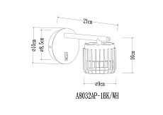 Бра Arte Lamp Atria A8032AP-1BK 1