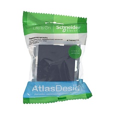 Переключатель одноклавишный перекрестный Systeme Electric AtlasDesign 10A 250V грифель ATN000771