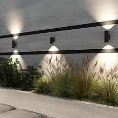 Уличный настенный светильник Denkirs Borg DK9820-BK 1