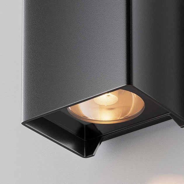 Уличный настенный светодиодный светильник Maytoni Shell O570WL-L10B3K Фото № 4