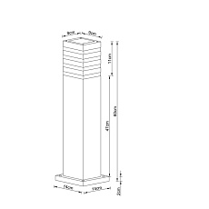 Уличный светильник Arte Lamp Heather A4416PA-1BK 1