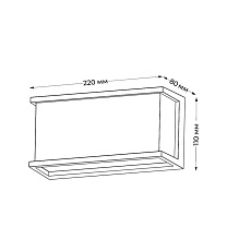 Уличный настенный светильник Italline IT3008A 1