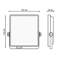 Прожектор светодиодный Gauss Evo 50W 6500К 687511350 1