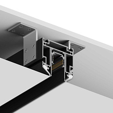 Шинопровод Hesby Lighting под натяжной потолок ElDeko, 48В-1м, чёрный HSBL_0072 2