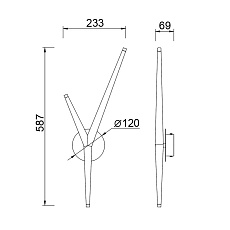 Настенный светильник Mantra Arrecife 9221 5