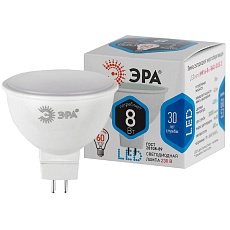 Лампа светодиодная ЭРА GU5.3 8W 4000K матовая LED MR16-8W-840-GU5.3 Б0020547 2
